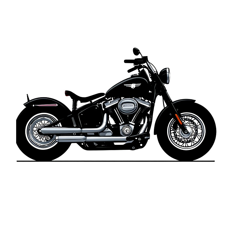 Iron On Patch - فينيل نقل حراري بتصميم دراجة نارية
