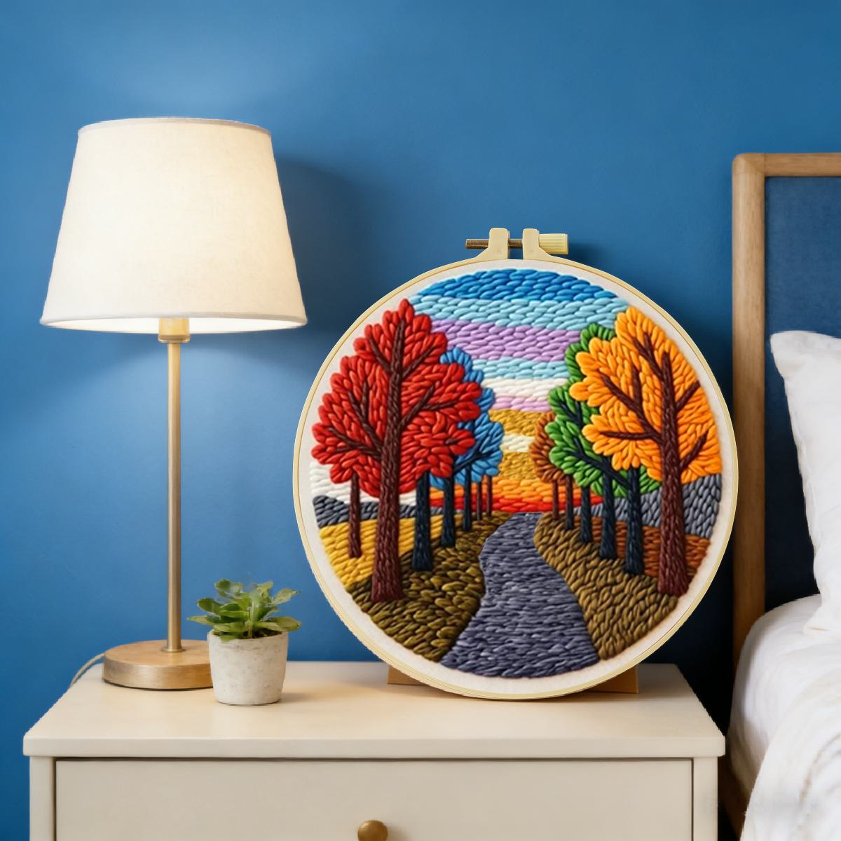 طقم تطريز بالإبرة المثقوبة بتص - مراجعة Is Sewing Textile Art وسعره