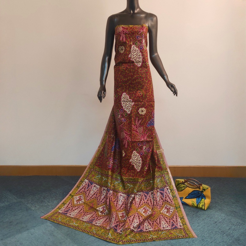 قماش باتيك أفريقي أحمر مطبوع ب - مراجعة Sewing Batik وسعره