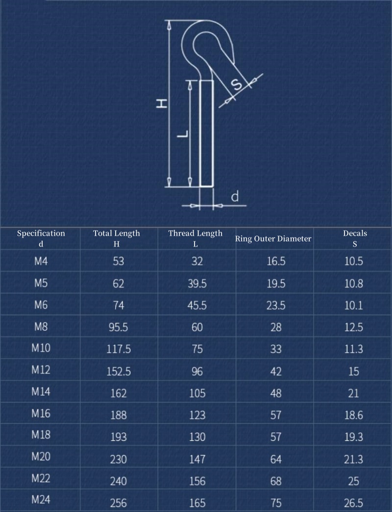 مسمار حلقي من الفولاذ المقاوم  - مراجعة Hook Eye Fastener وسعره