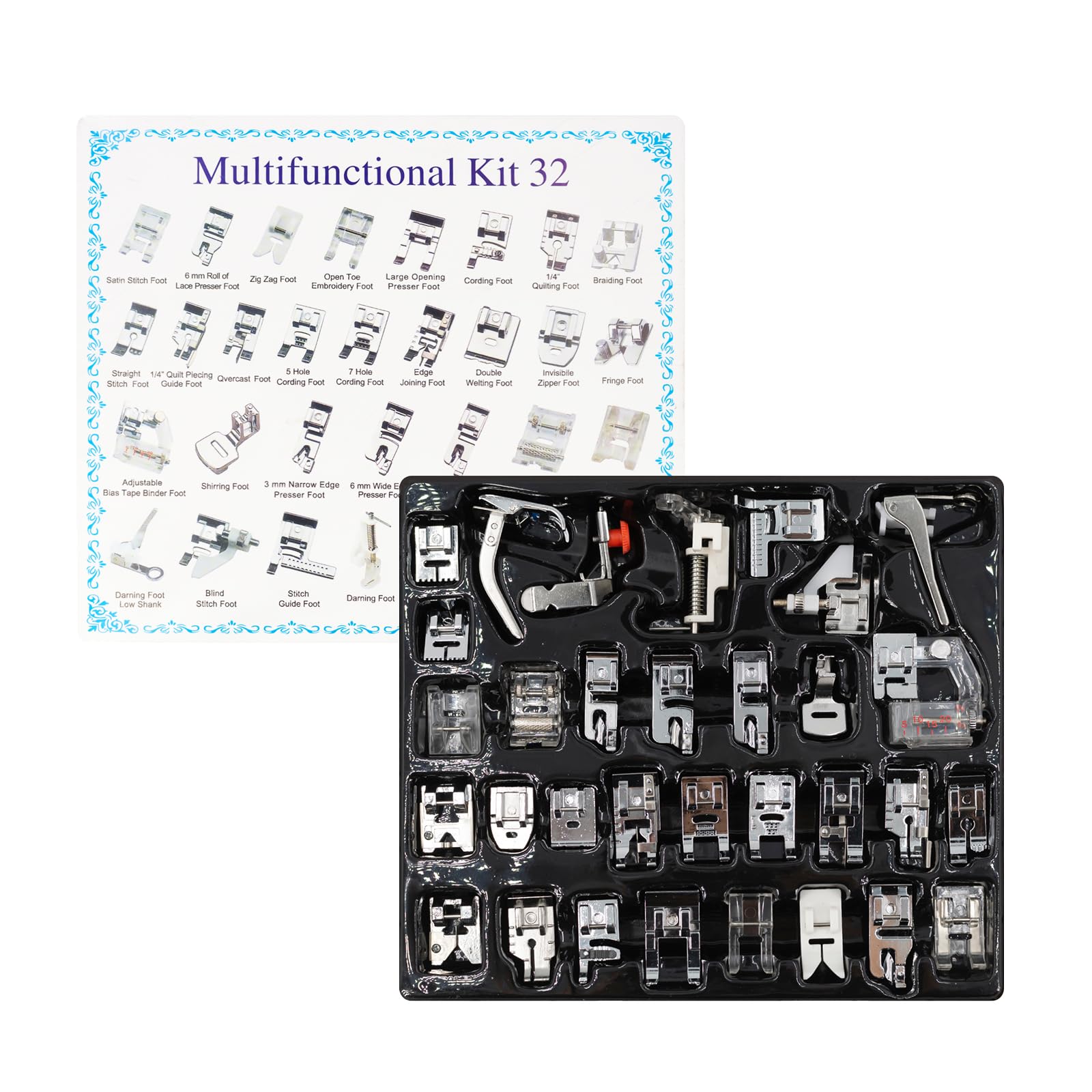 طقم قدم الضغط للخياطة متعدد ال - مراجعة Sewing Kit وسعره