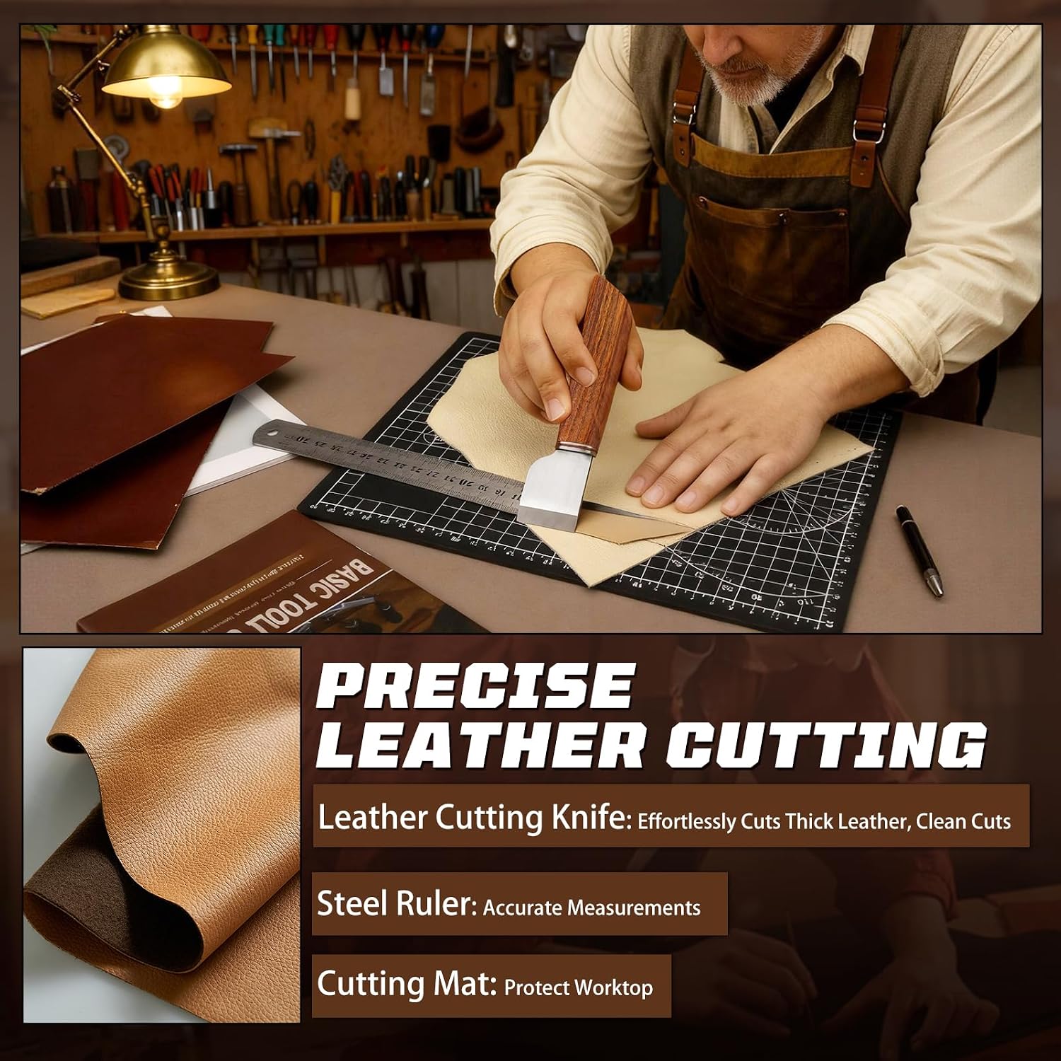 طقم أدوات العمل بالجلد، مجموعة - مراجعة Sewing Kit وسعره
