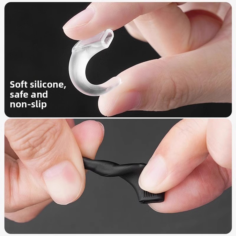 خطافات أذن سيليكونية مضادة للض - مراجعة Hook Eye Fastener وسعره