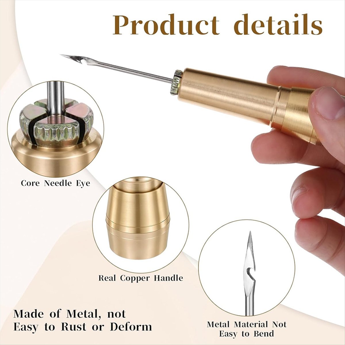 طقم خياطة جلدية مكون من 9 قطع  - مراجعة Sewing Kit وسعره